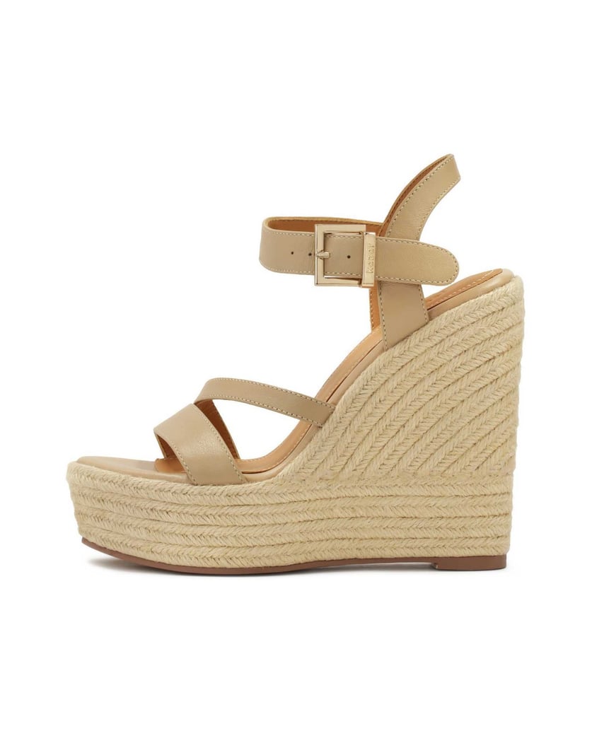 Kazar-Ledersandalen-mit-kordelbedecktem-Absatz-beige
