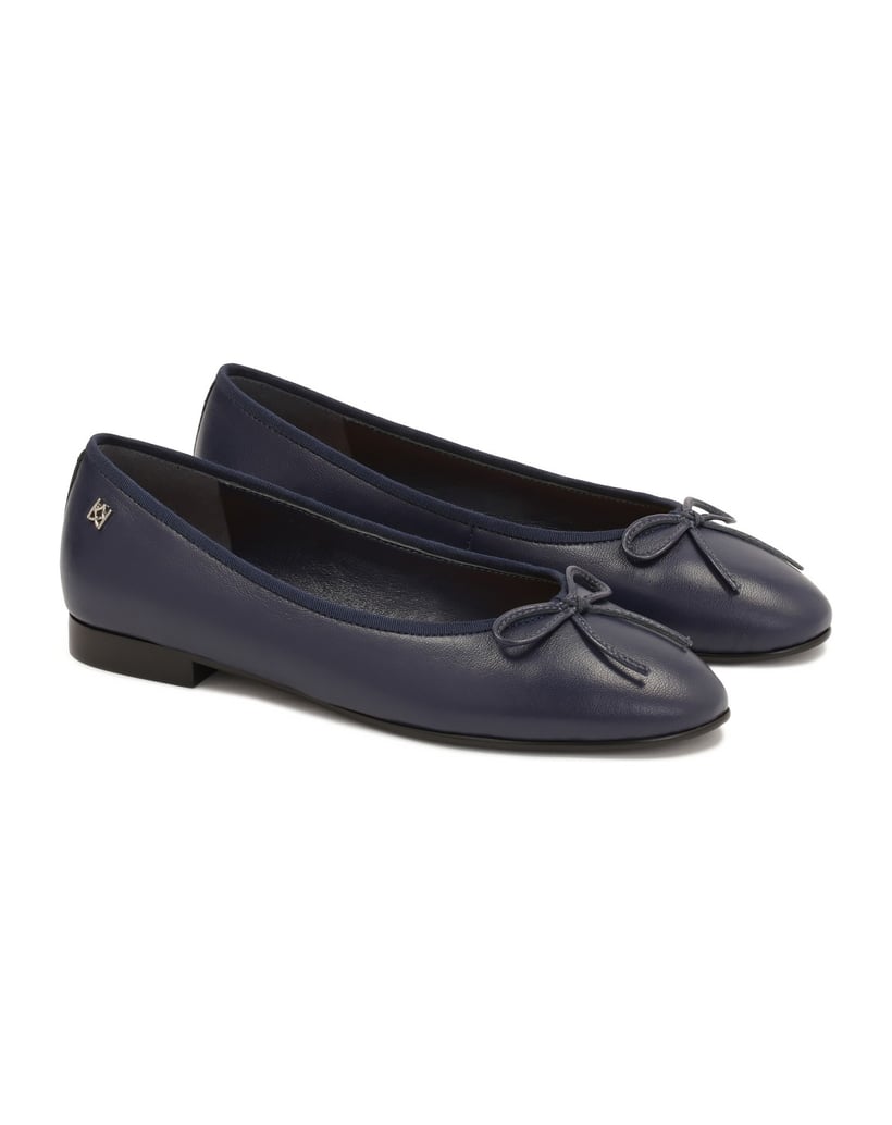 Kazar-Navy-blue-natural-leather-ballerinas-tmavá-modrá