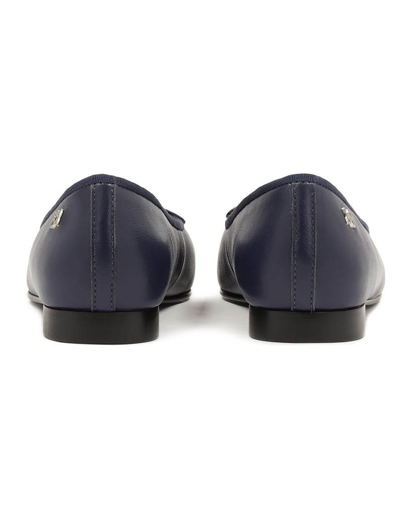 Kazar-Navy-blue-natural-leather-ballerinas-tmavá-modrá