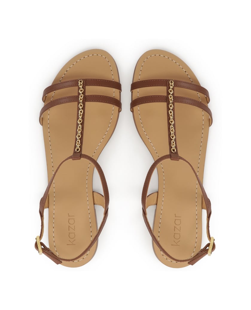 Kazar-Braune-Kettensandalen-braun