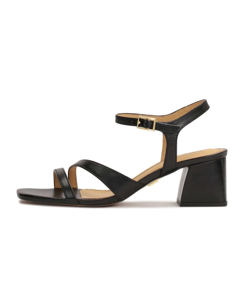 Kazar-Schwarze-Ledersandalen-mit-breitem-Absat-schwarz