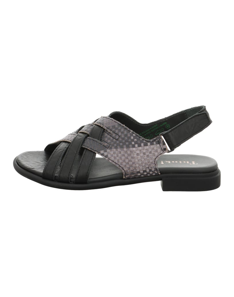 Think-Riemchensandale-KAMAA-schwarz