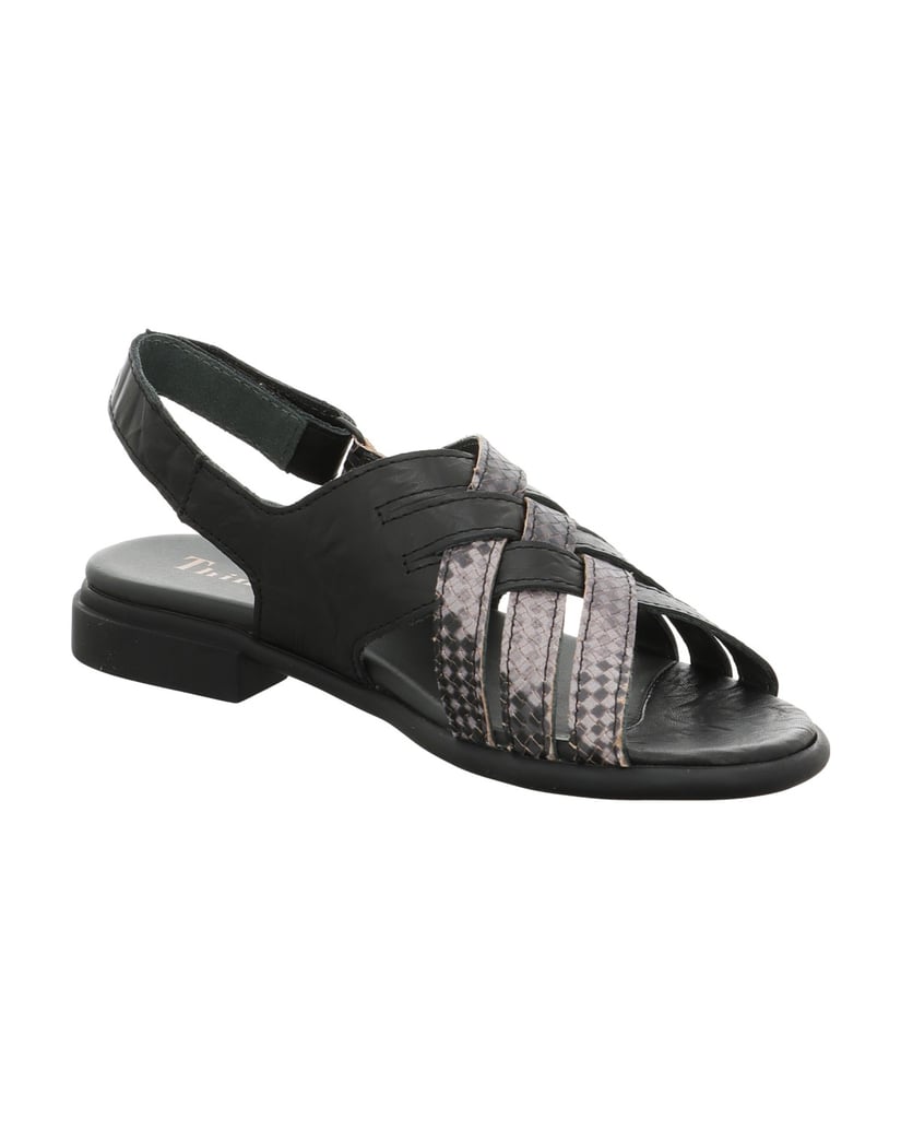 Think-Riemchensandale-KAMAA-schwarz