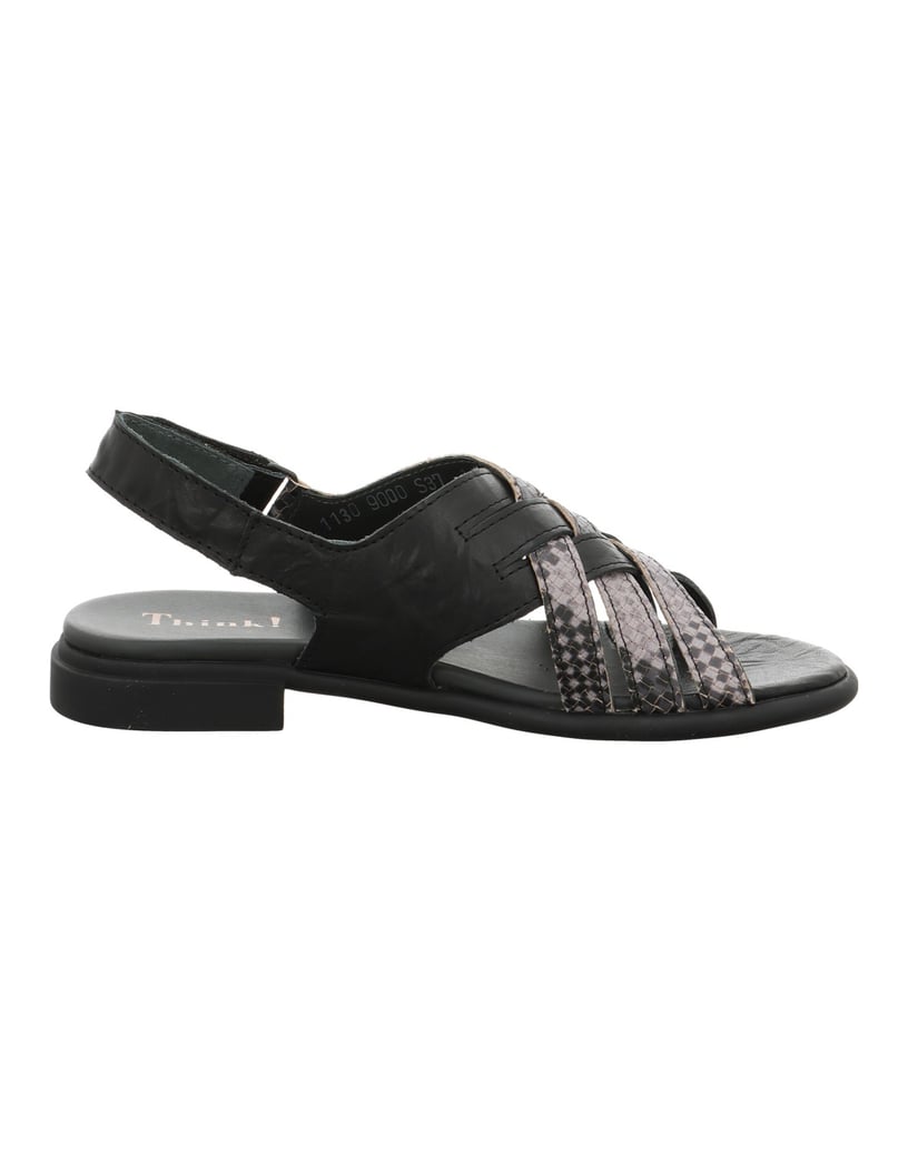 Think-Riemchensandale-KAMAA-schwarz