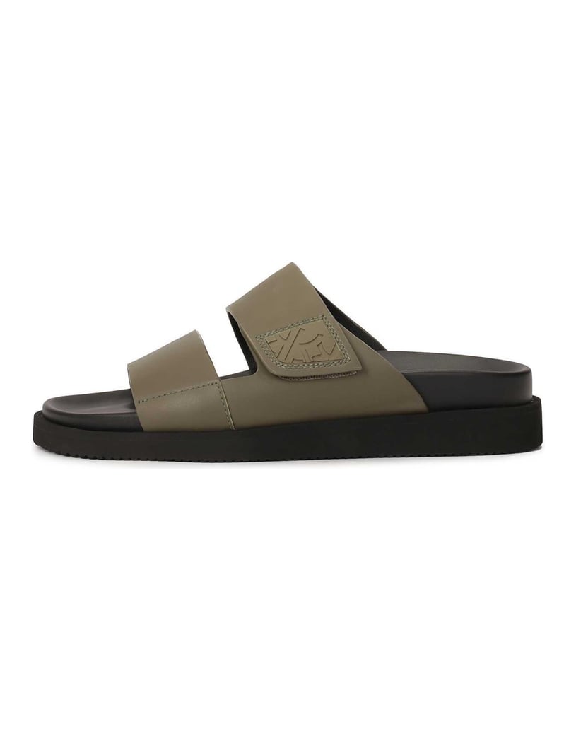 Kazar-Khaki-slides-with-two-straps-khaki