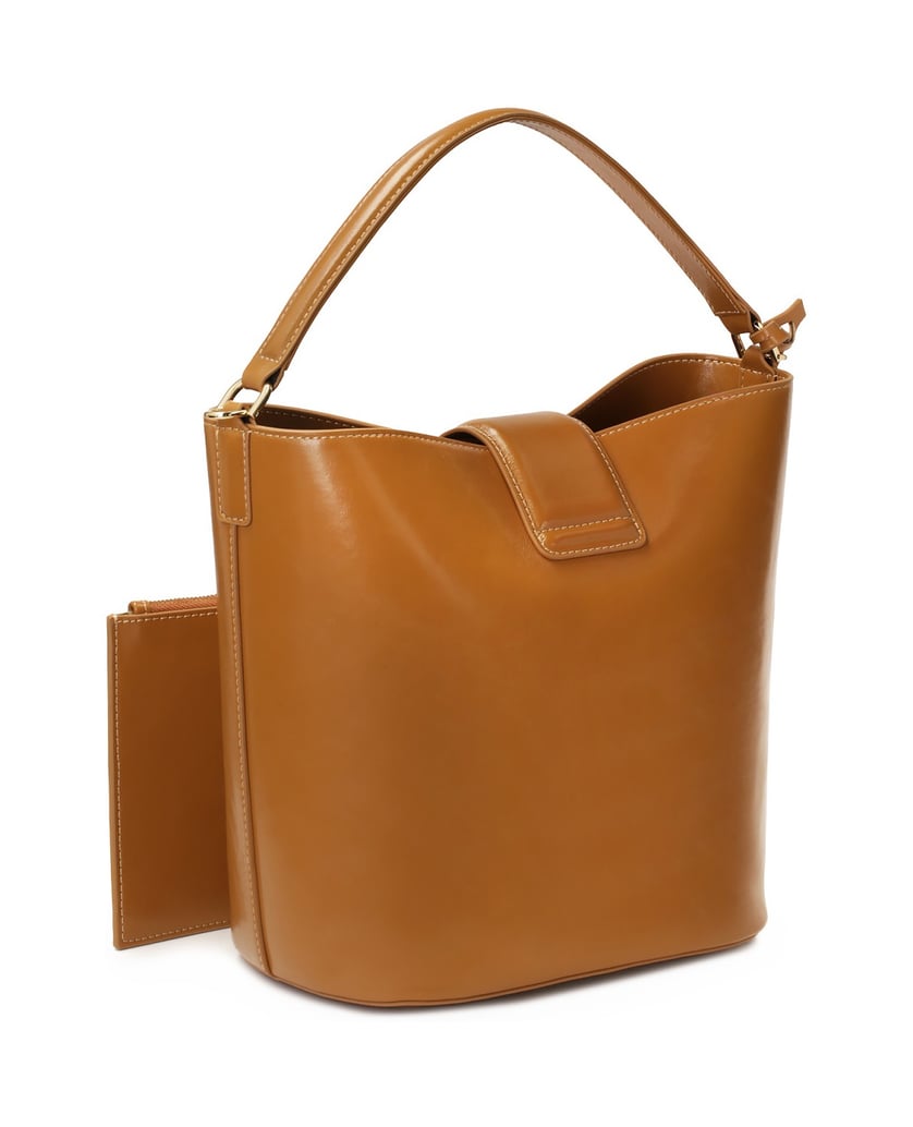 Kazar-Hellbraune-Handtasche-mit-zusätzlicher-T-camel