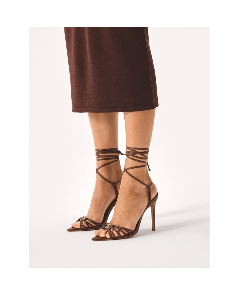 Kazar-Brown-tied-sandals-with-pointed-toes-hnedá