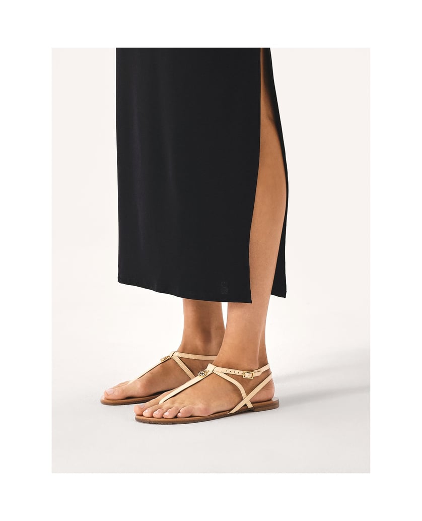 Kazar-Flache-Flip-Flop-Sandalen-aus-Leder-weiss