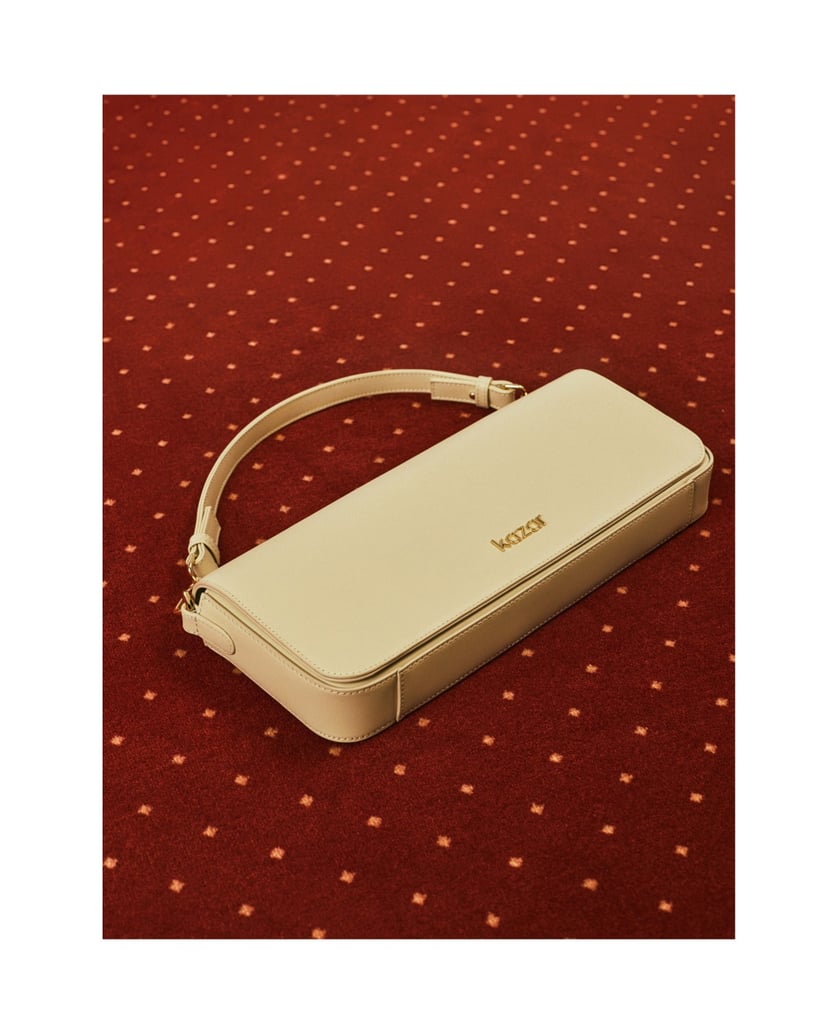 Kazar-Light-oblong-handbag-with-two-straps-bílá