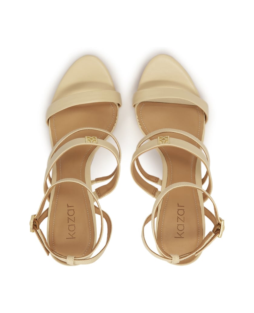 Kazar-Hochhackige-Ledersandalen-weiss