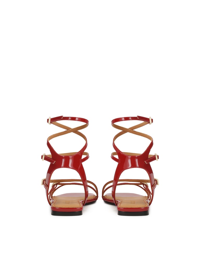 Kazar-Rote-Sandalen-mit-feinen-Riemchen