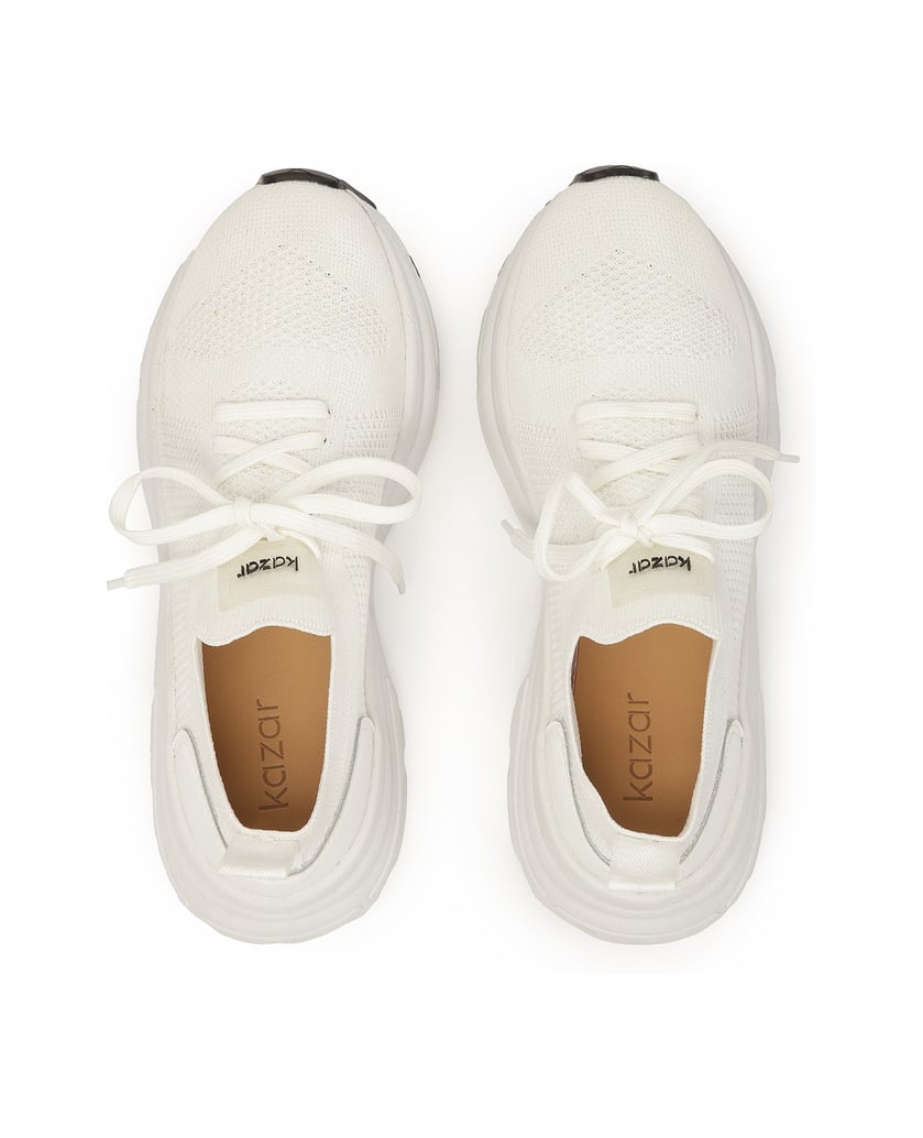 Kazar-Airy-white-fabric-sneakers-bílá