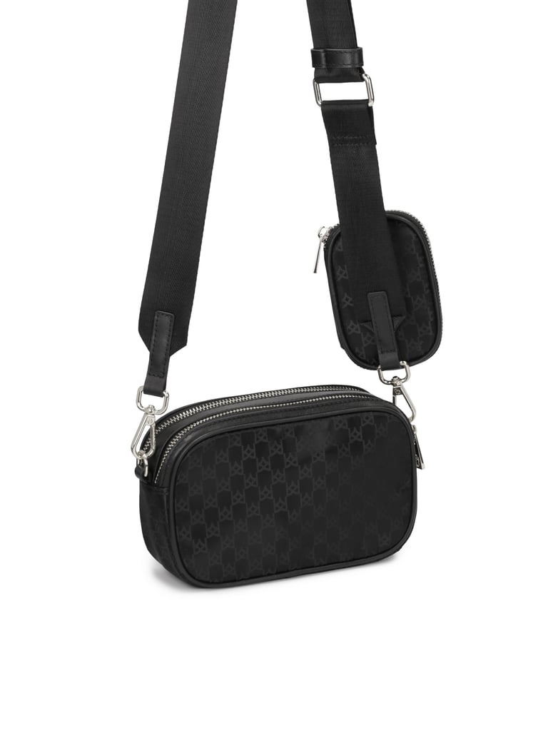 Kazar-Kleine-Handtasche-aus-Stoff-mit-Monogram