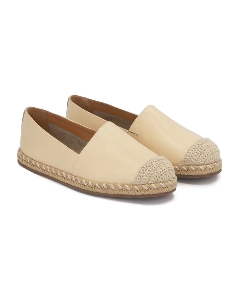 Kazar-Halbschuhe-mit-Espadrille-zum-Hineinschl-weiss