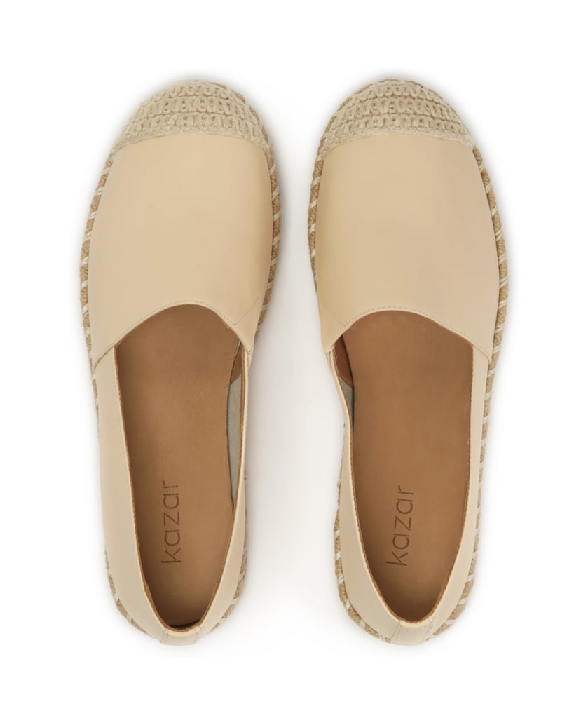 Kazar-Halbschuhe-mit-Espadrille-zum-Hineinschl-weiss