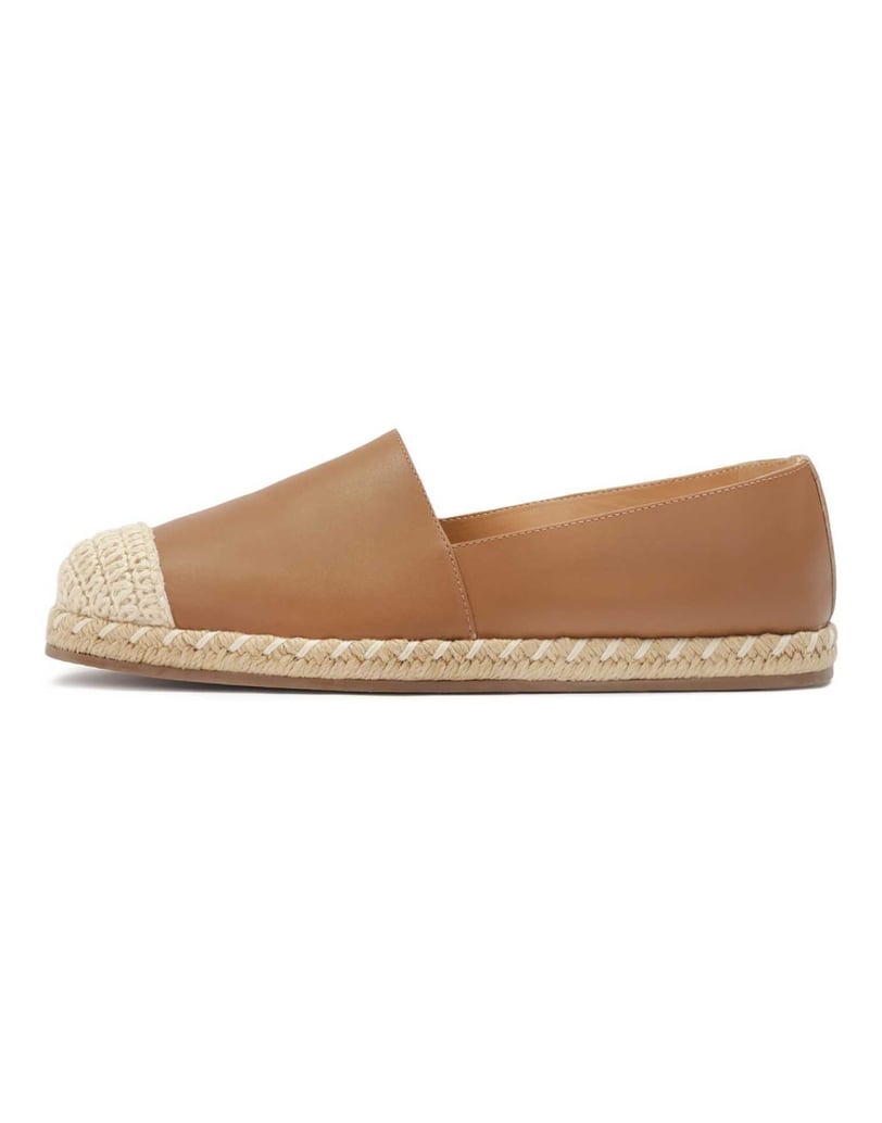 Kazar-Bequeme-Espadrilles-aus-Glattleder-camel