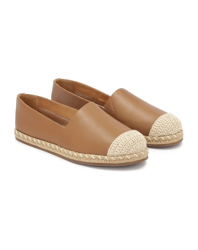 Kazar-Bequeme-Espadrilles-aus-Glattleder-camel