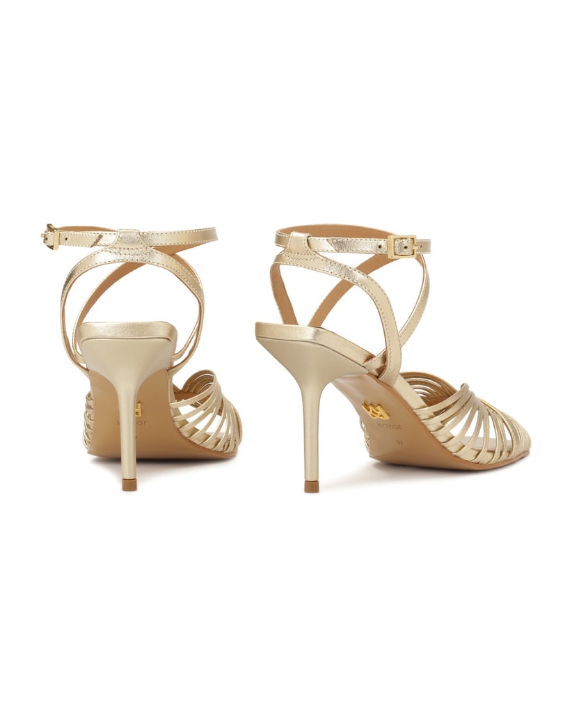Kazar-Goldene-Sandalen-mit-feinen-Riemchen-gold