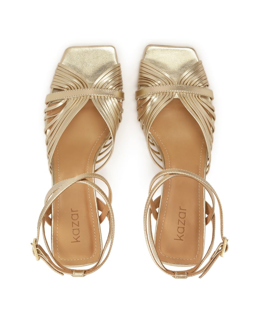 Kazar-Goldene-Sandalen-mit-feinen-Riemchen-gold