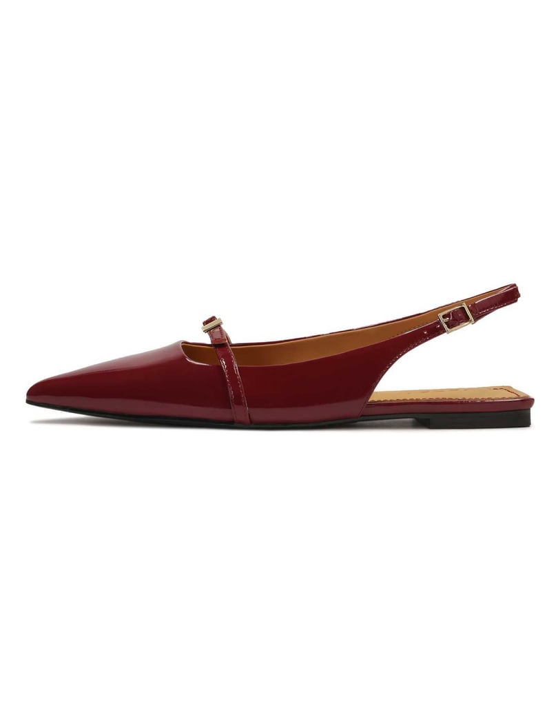 Kazar-Flache-burgunderfarbene-Lackleder-Pumps-rot