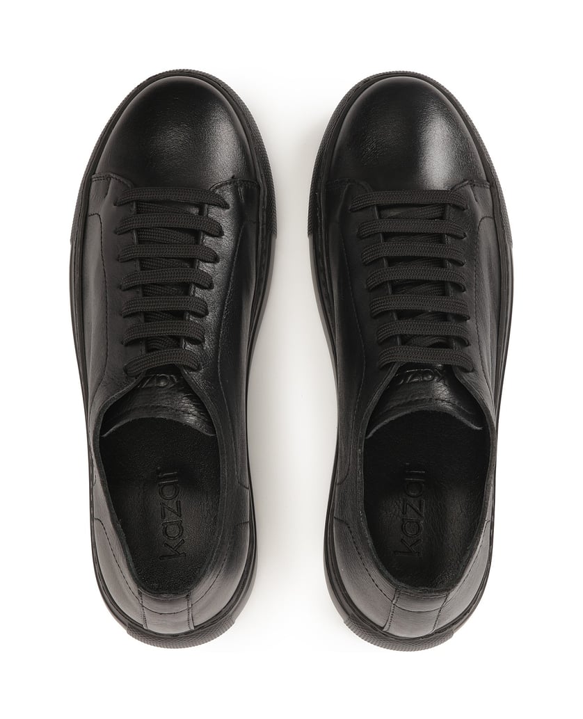 Kazar-Niedrige-schwarze-Turnschuhe-schwarz