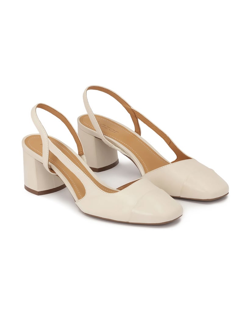 Kazar-Cream-pumps-with-cut-out-upper-bílá