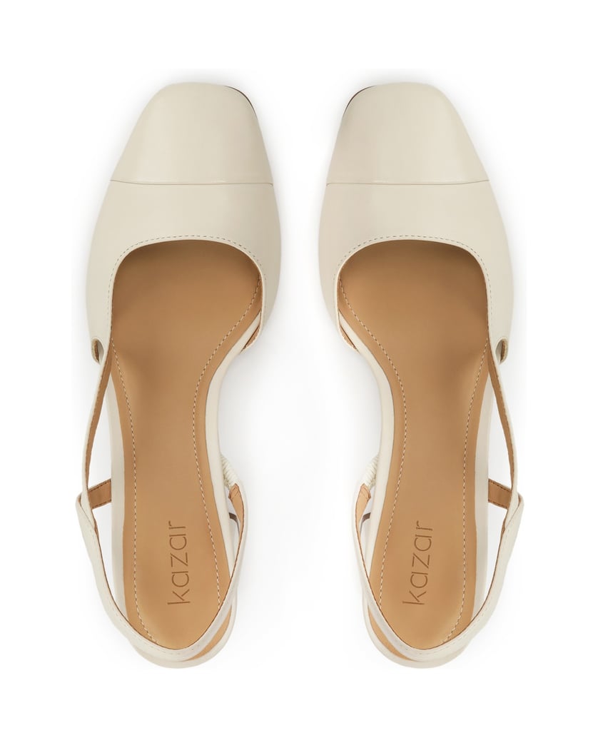 Kazar-Cream-pumps-with-cut-out-upper-bílá