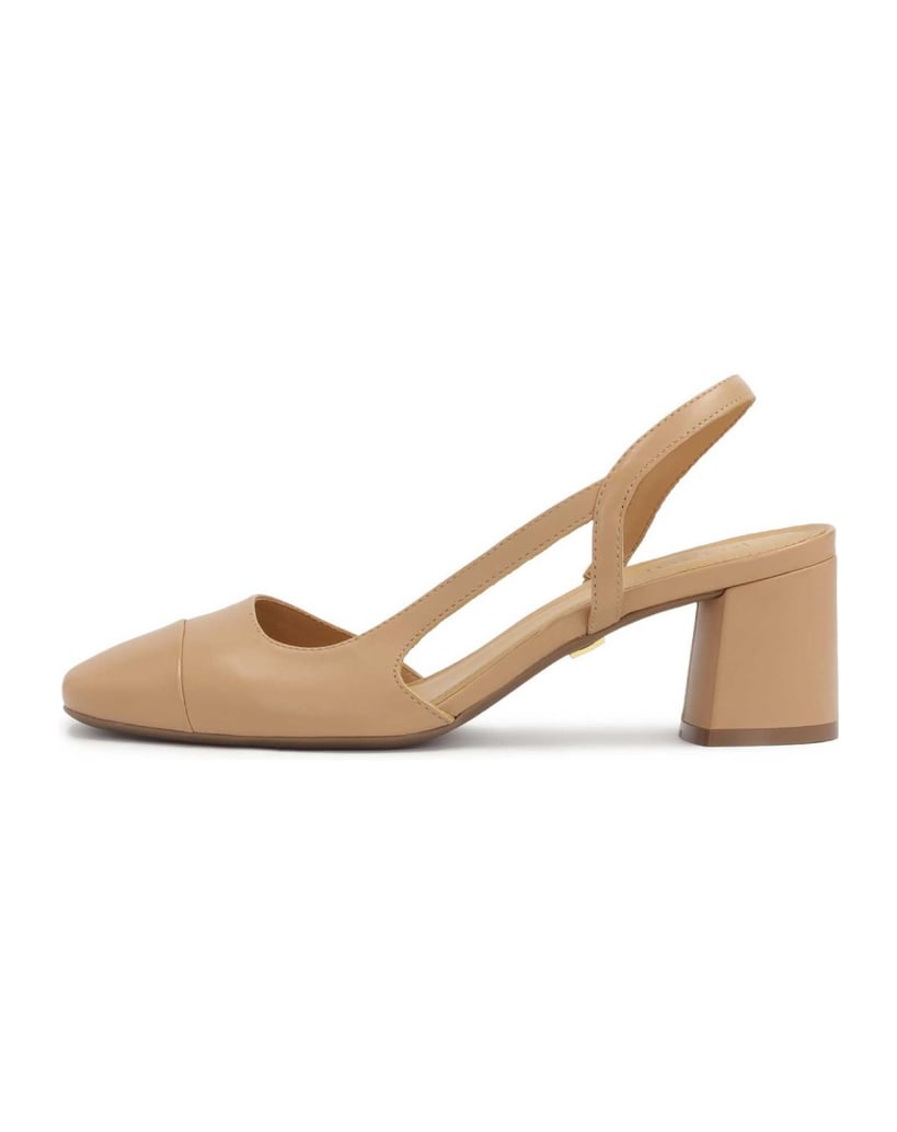 Kazar-Beige-pumps-with-open-heel-béžová