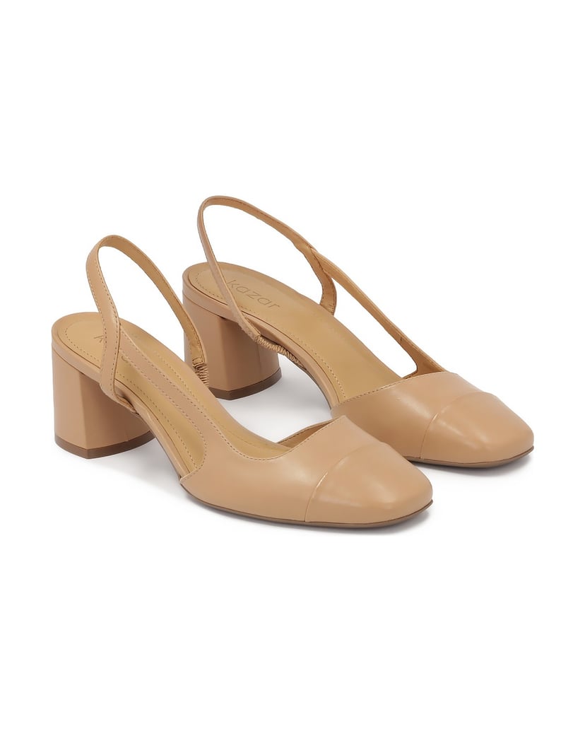 Kazar-Beige-pumps-with-open-heel-béžová