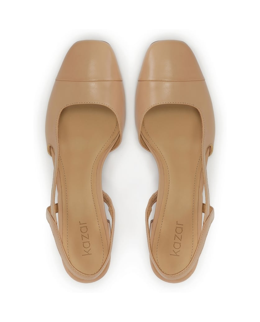 Kazar-Beige-pumps-with-open-heel-béžová