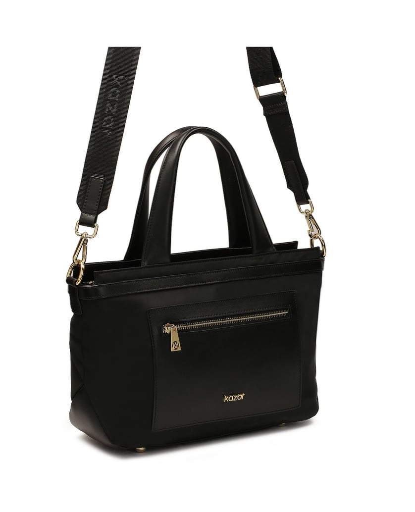 Kazar-Textile-handbag-and-shoulder-bag-černá