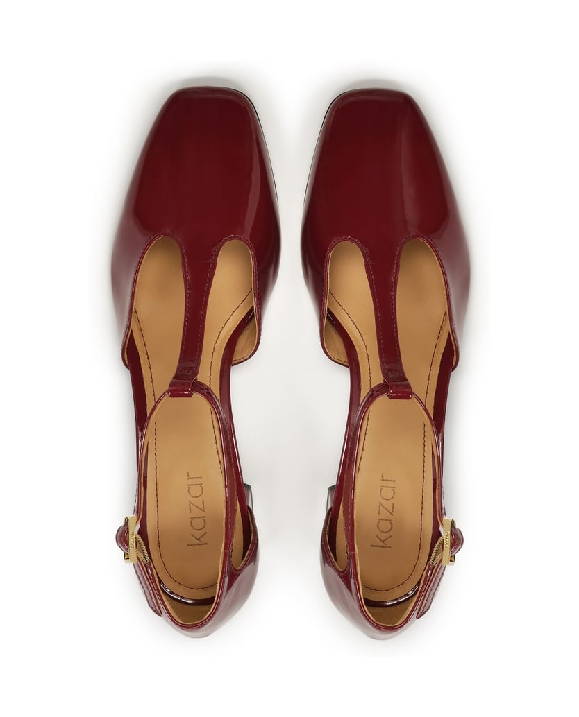 Kazar-Kastanienbraune-Pumps-mit-halboffenem,-l-rot