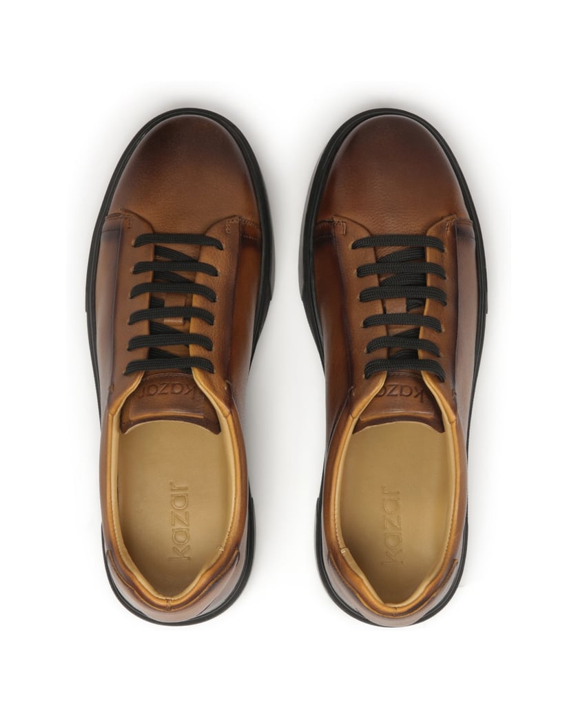 Kazar-Brown-sneakers-in-smart-casual-style-hnedá