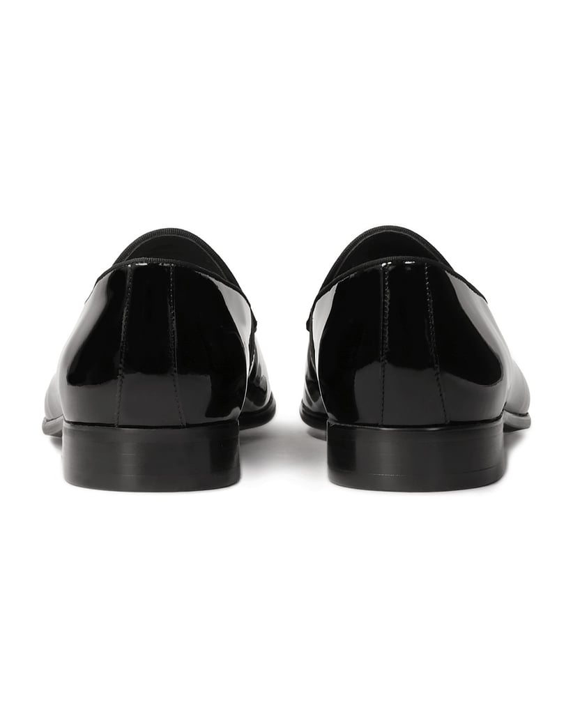 Kazar-Black-patent-loafers-with-tassels-čierna
