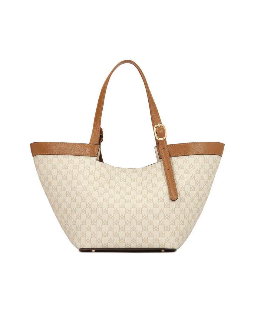 Kazar-Große-Tragetasche-mit-KAZAR-Monogrammen-beige