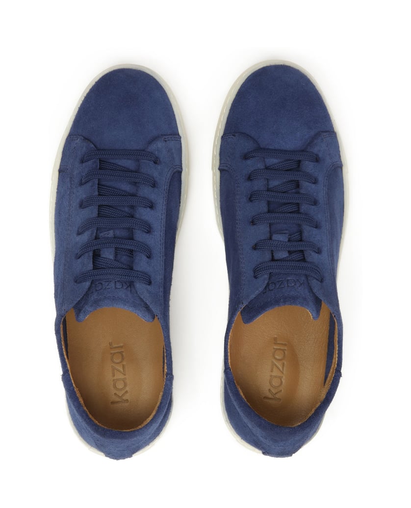 Kazar-Navy-blue-suede-leather-sneakers-tmavě-modrá