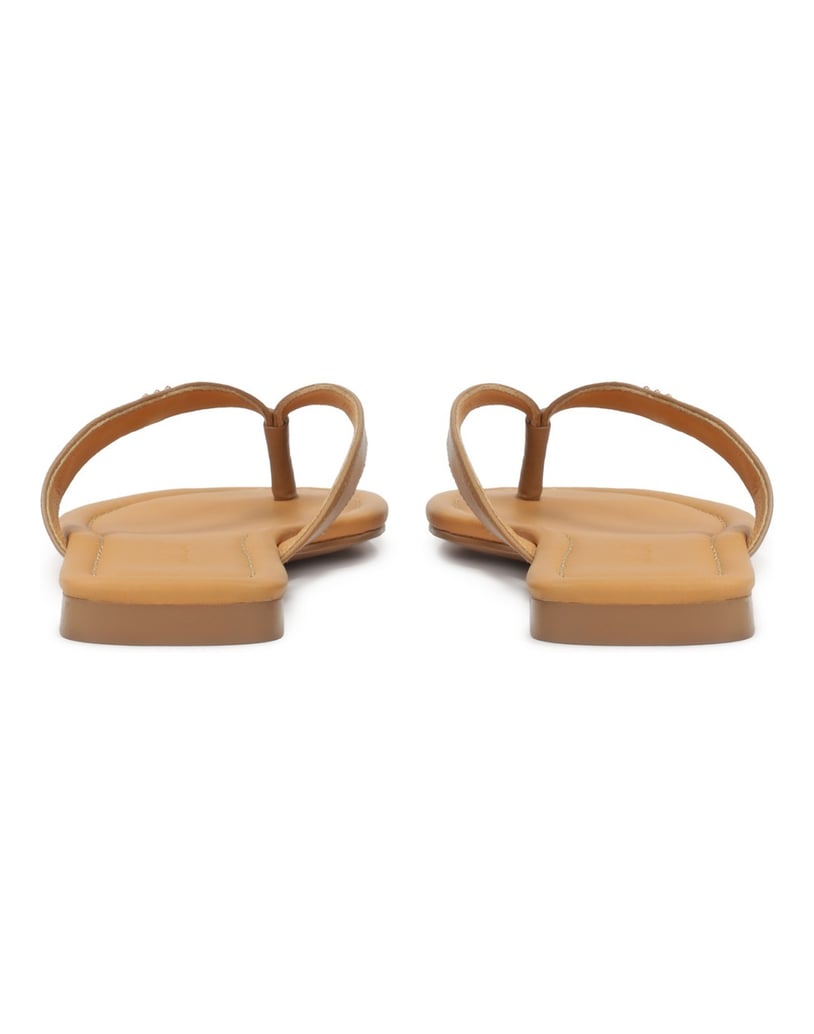 Kazar-Braune-flache-Flip-Flops-camel