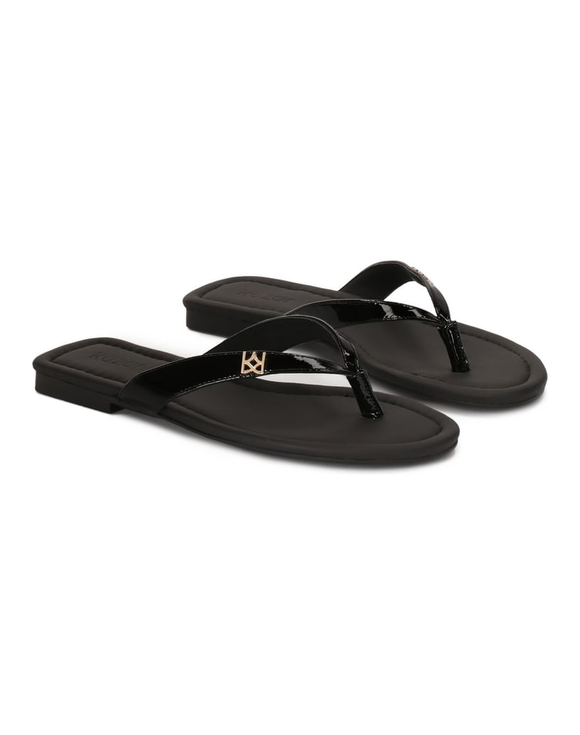 Kazar-Schwarz-lackierte-Flip-Flops-schwarz