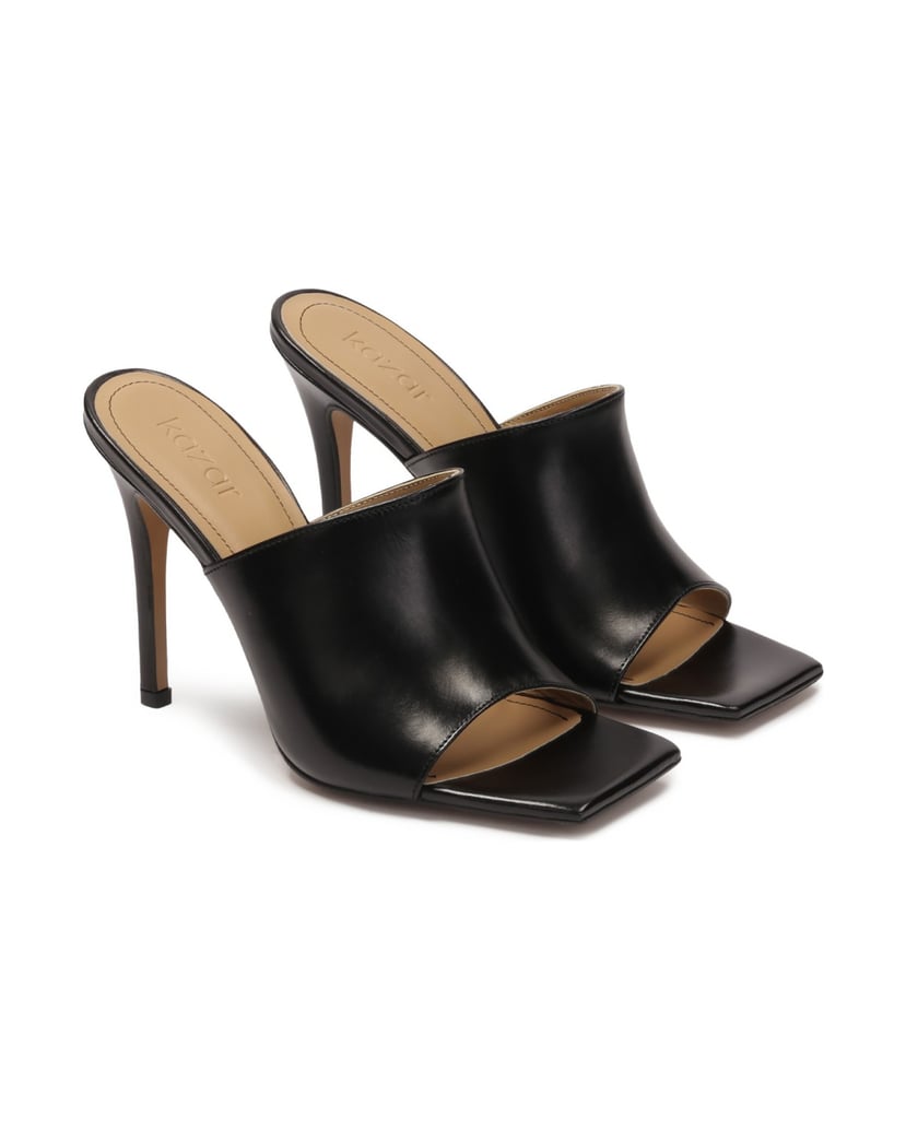 Kazar-Black-heeled-mules-with-square-toes-černá