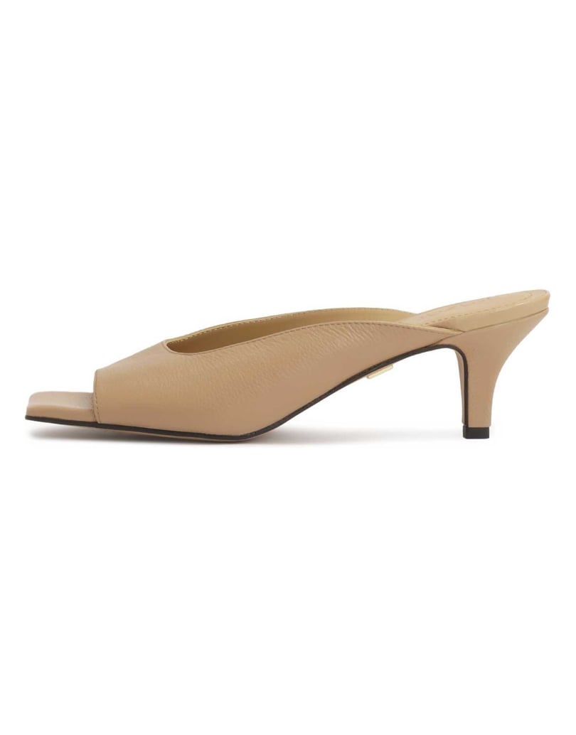 Kazar-Leather-mules-with-a-low-heel-béžová