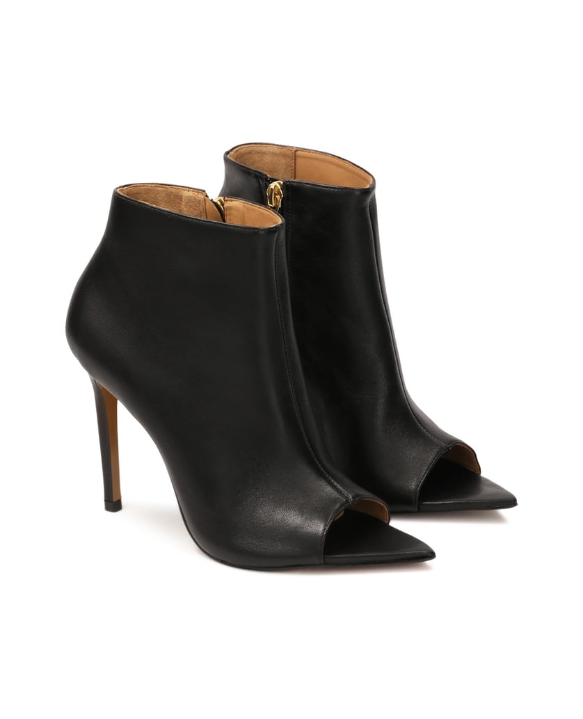 Kazar-Black-open-toe-pointed-toe-boots-čierna