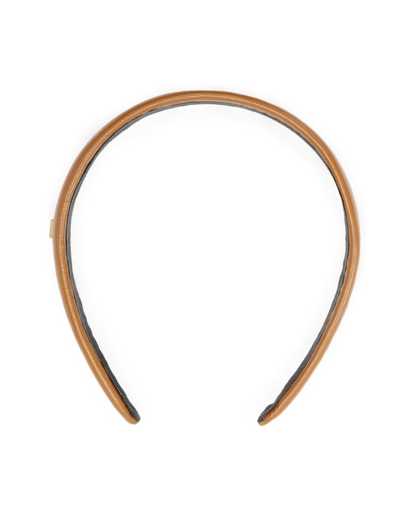 Kazar-Light-brown-hairband-with-small-monogram