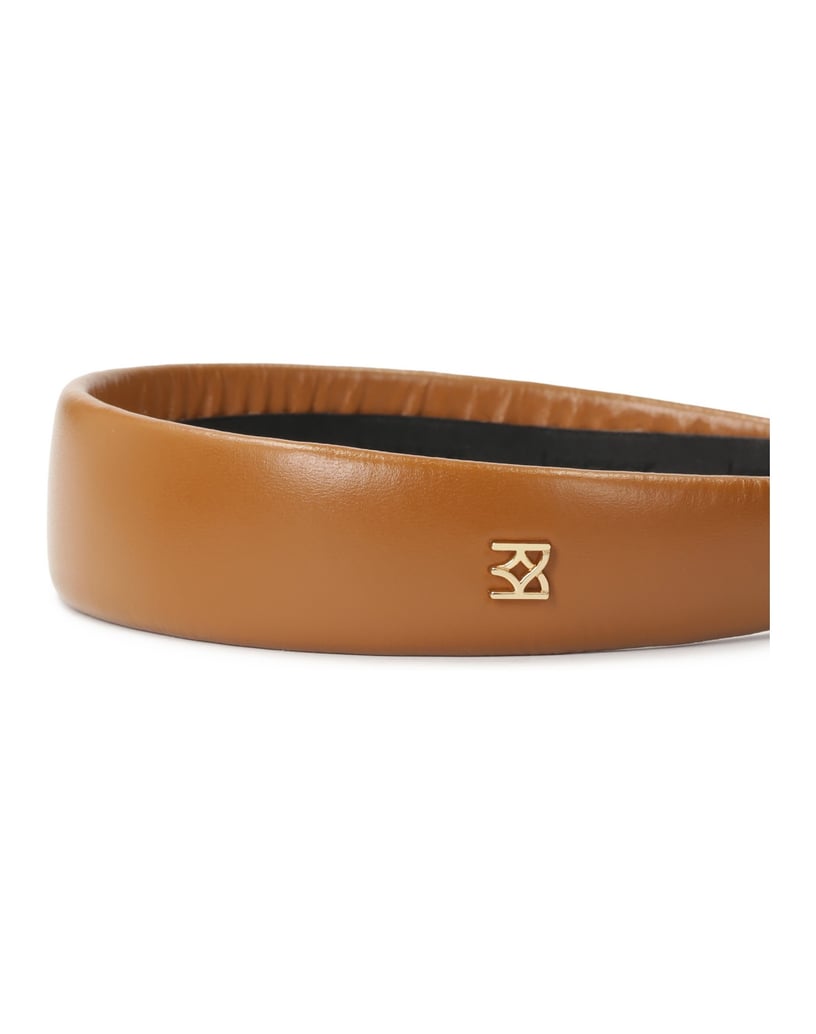 Kazar-Light-brown-hairband-with-small-monogram