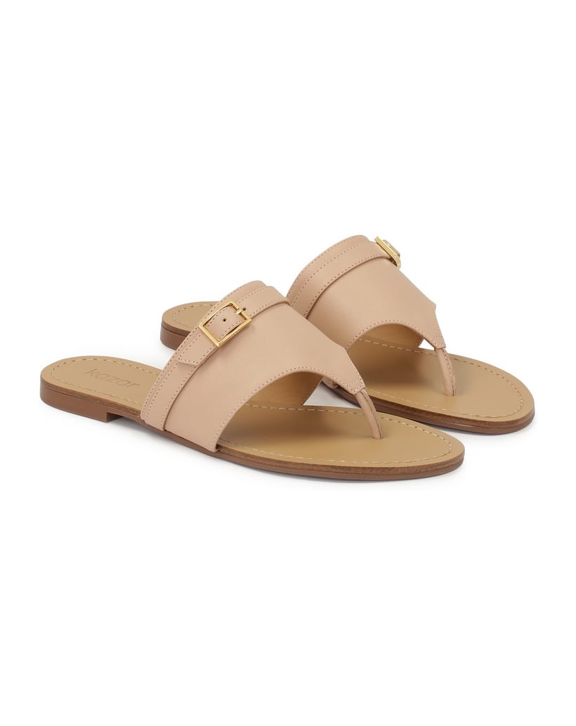 Kazar-Flat-leather-flip-flops-ružová