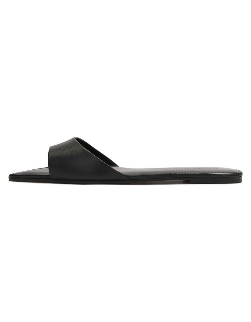 Kazar-Black-flat-slides-with-extended-noses-černá