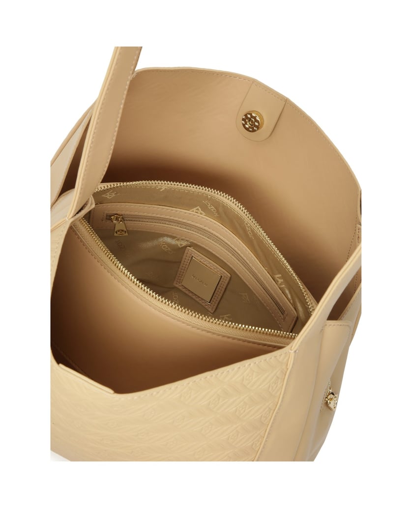 Kazar-Beige-shoulder-bag-with-a-loose-fit-béžová