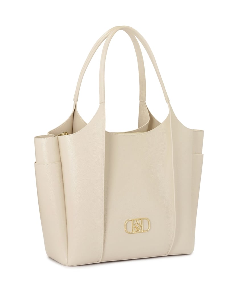 Kazar-Capacious-cream-shoulder-bag-bílá