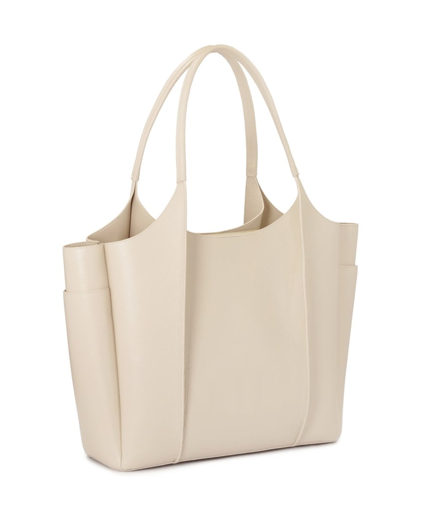 Kazar-Capacious-cream-shoulder-bag-bílá