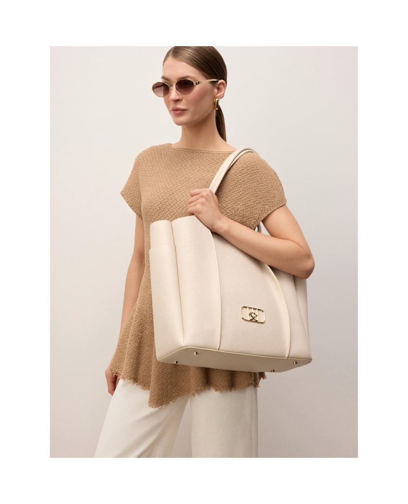 Kazar-Capacious-cream-shoulder-bag-bílá