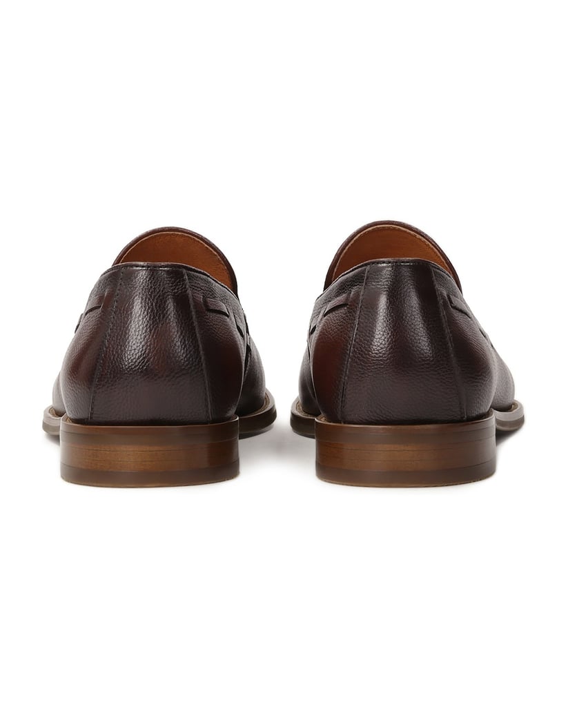 Kazar-Brown-loafers-with-a-thong-hnědá